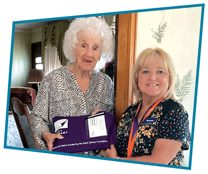 IMAGE-DONATE-katherine-102-years-books-by-mail_2 Books by mail are delivered to an appreciative patron